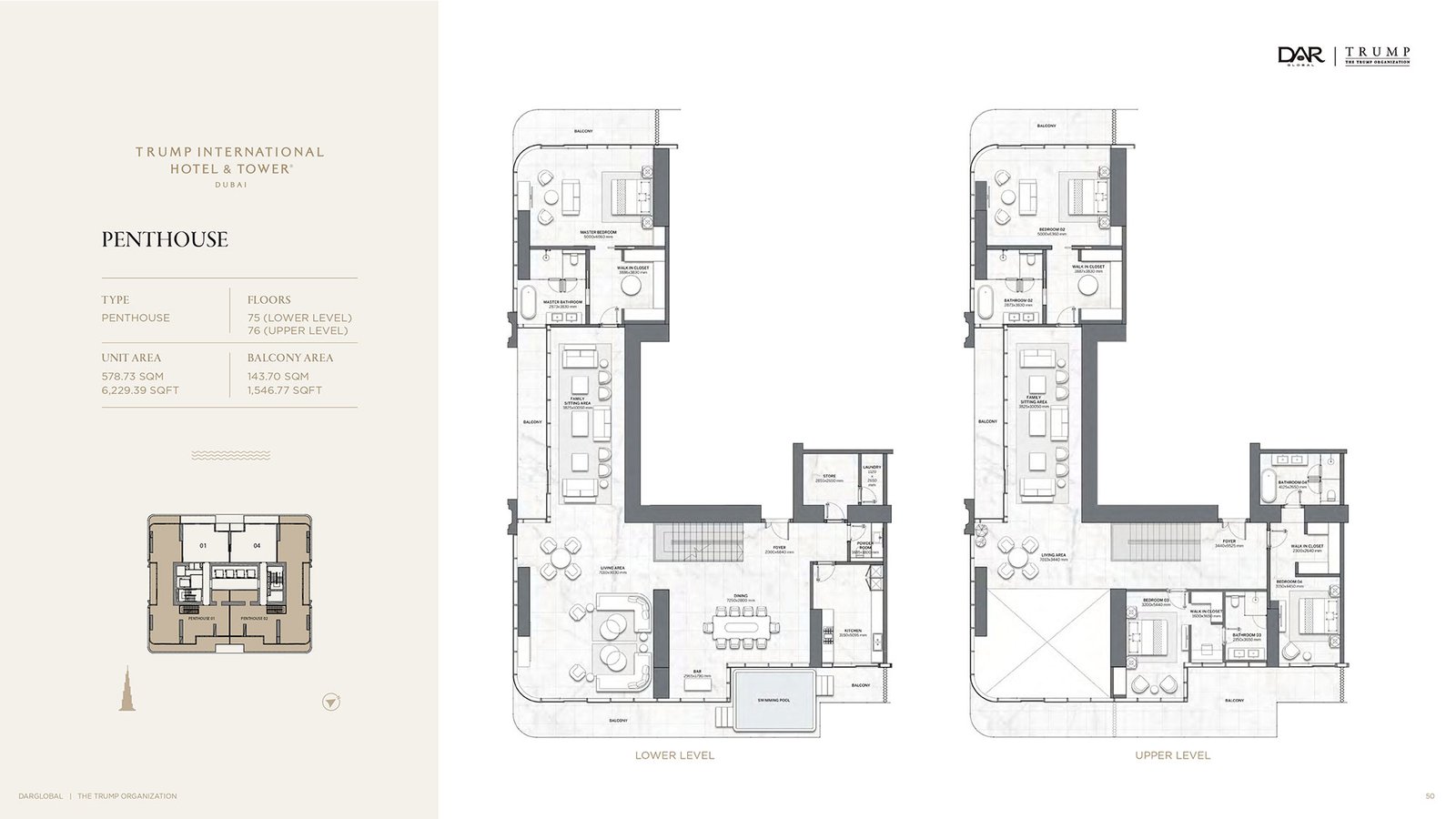 4 Bedroom + Pool floor plan