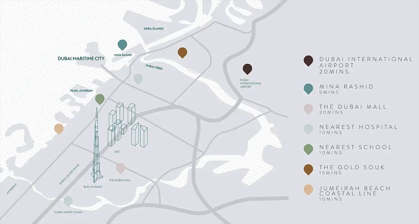 Chelsea Residences by Damac location map