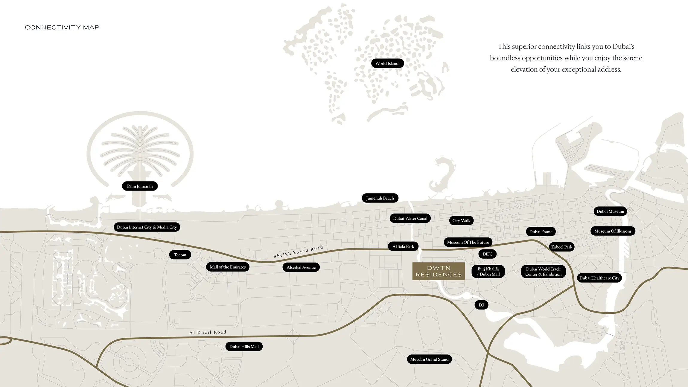 Deyaar DWTN Residences location map