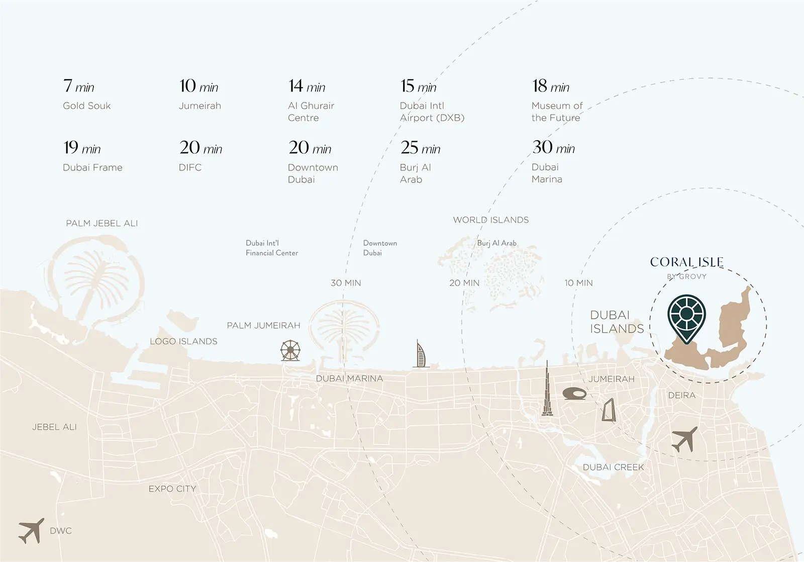 Coral Isle Residences location map