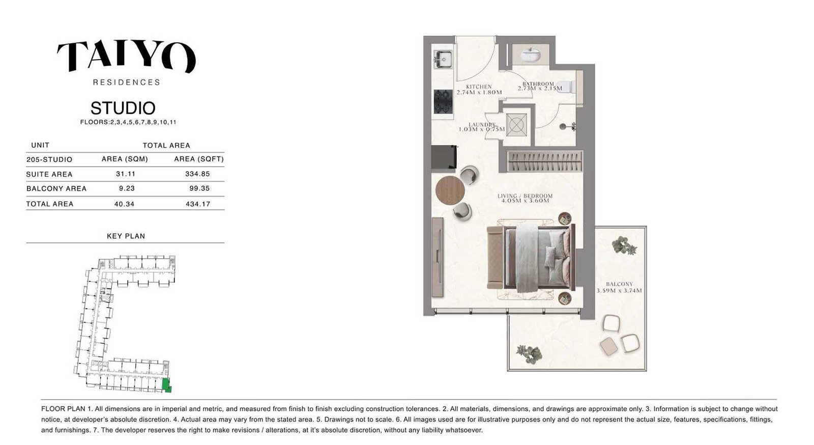 Studio floor plan