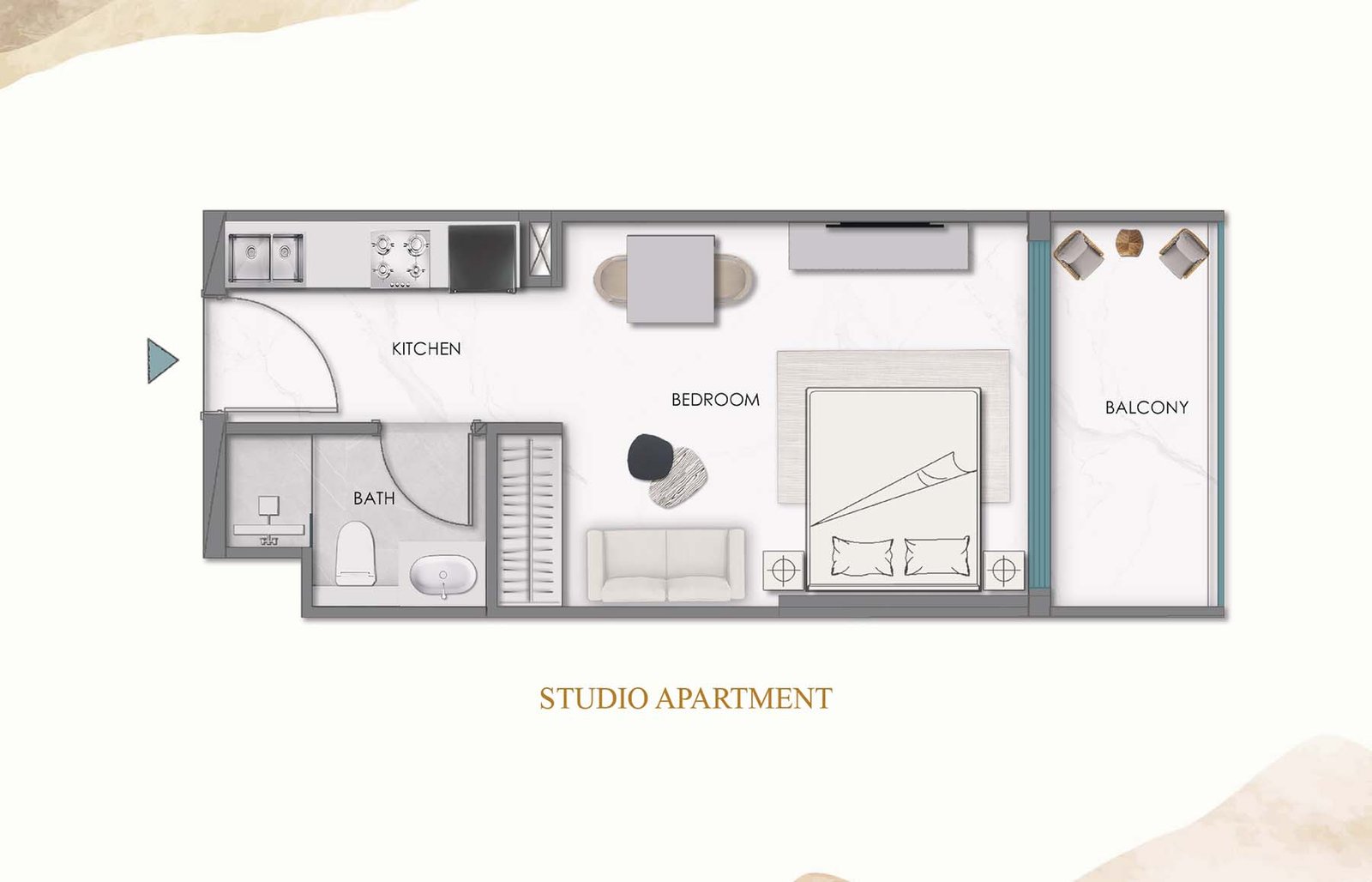 Studio floor plan
