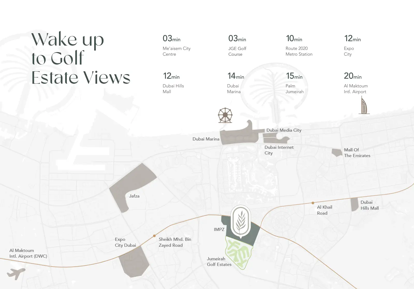Golf Grove by Regent location map