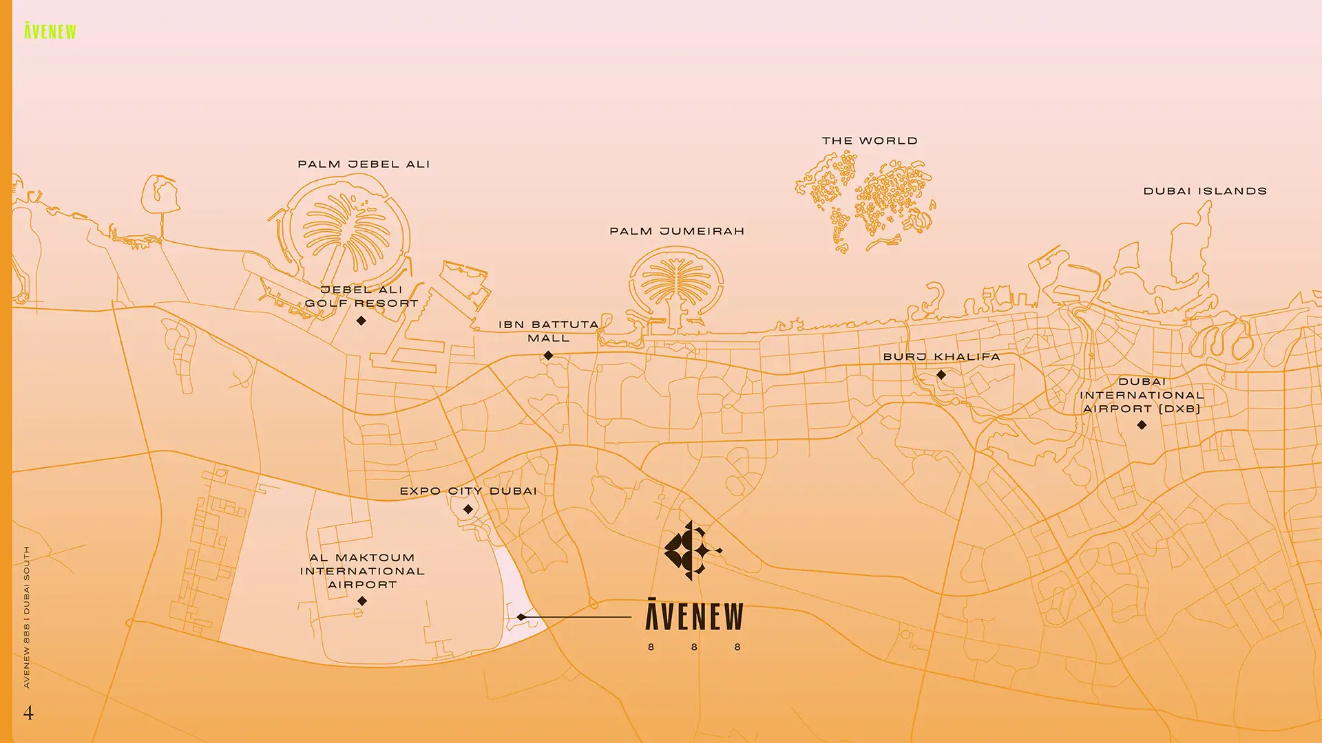 Avenew 888 at Dubai South location map
