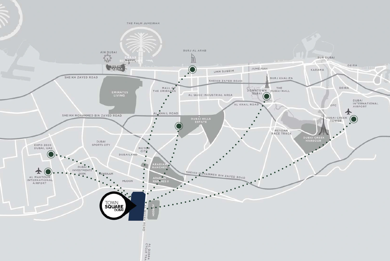 Camden at Town Square location map