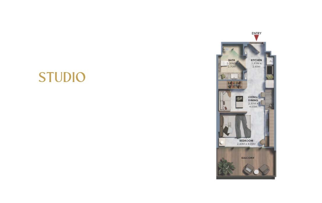Studio floor plan