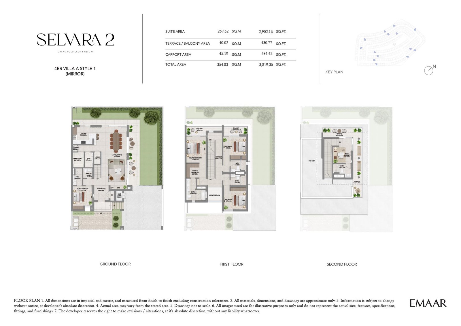 4 Bedrooms floor plan