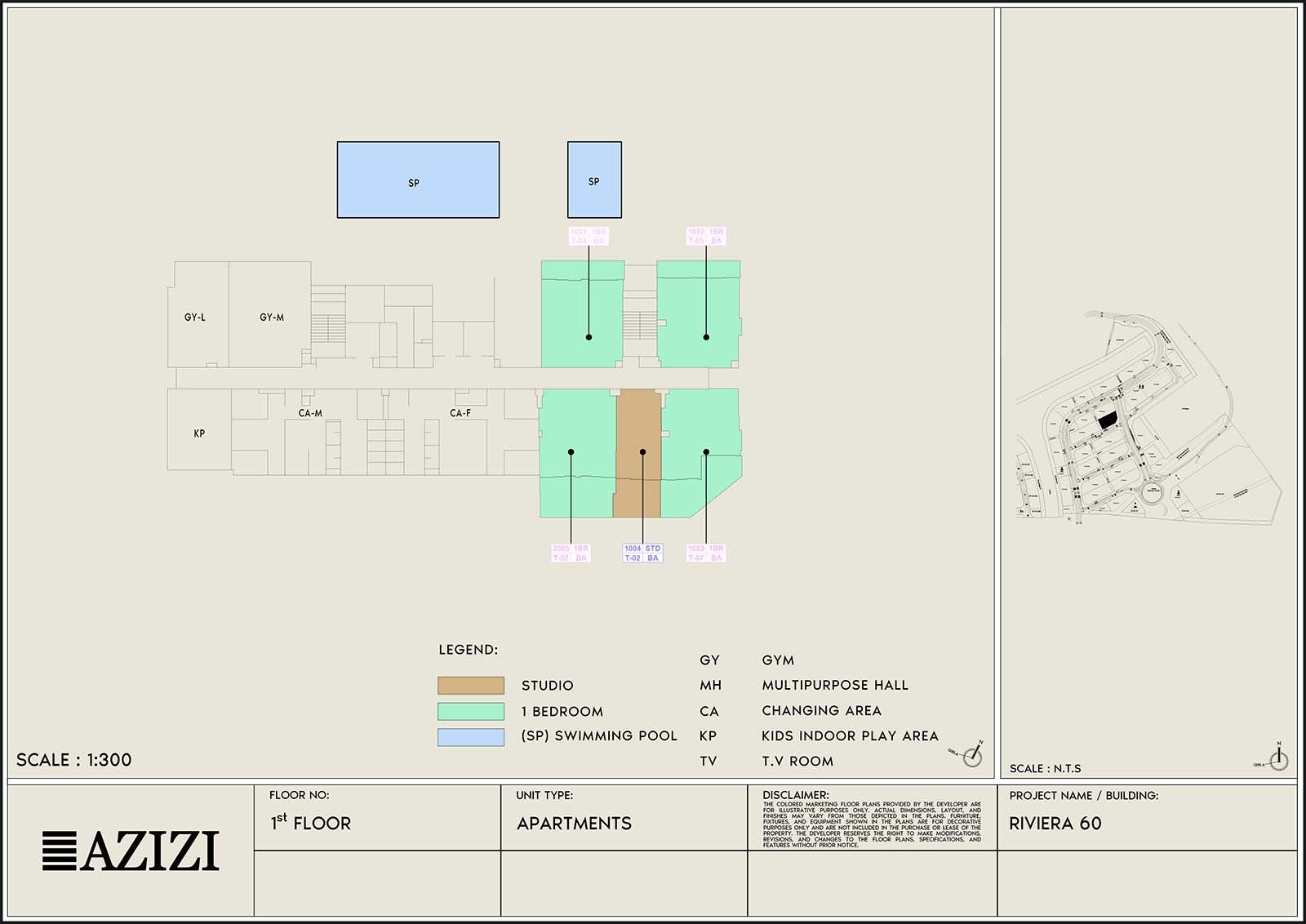 Azizi Riviera 60 floor plan
