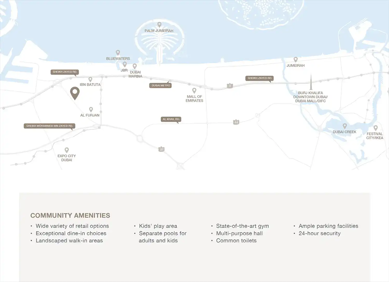 Azizi Sikander at Al Furjan location map