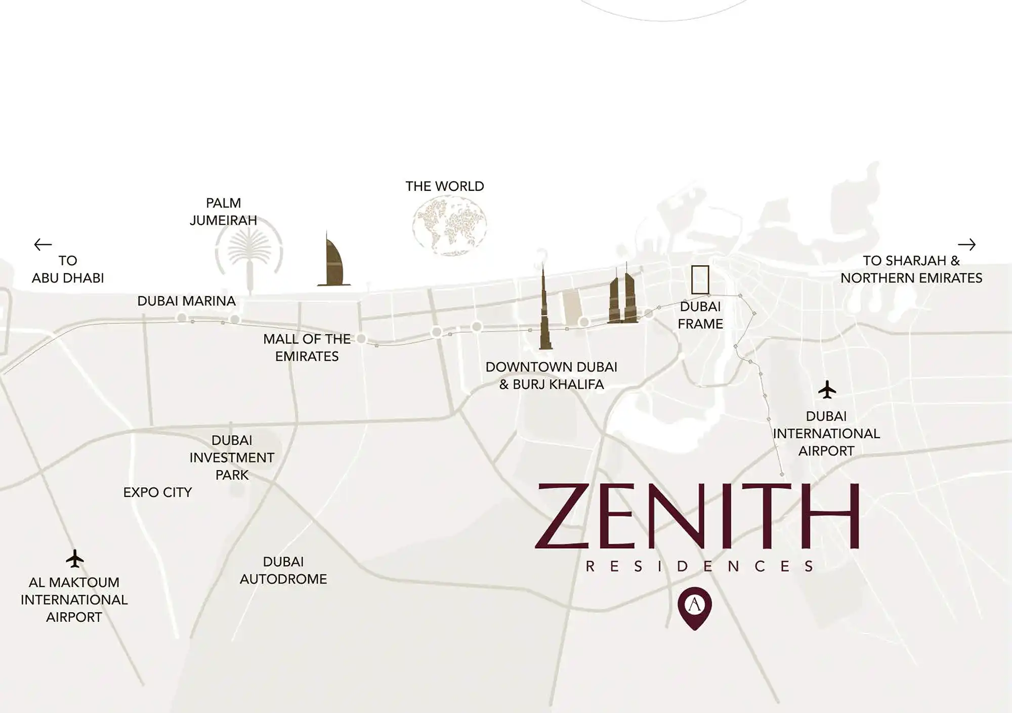 Zenith Residences location map