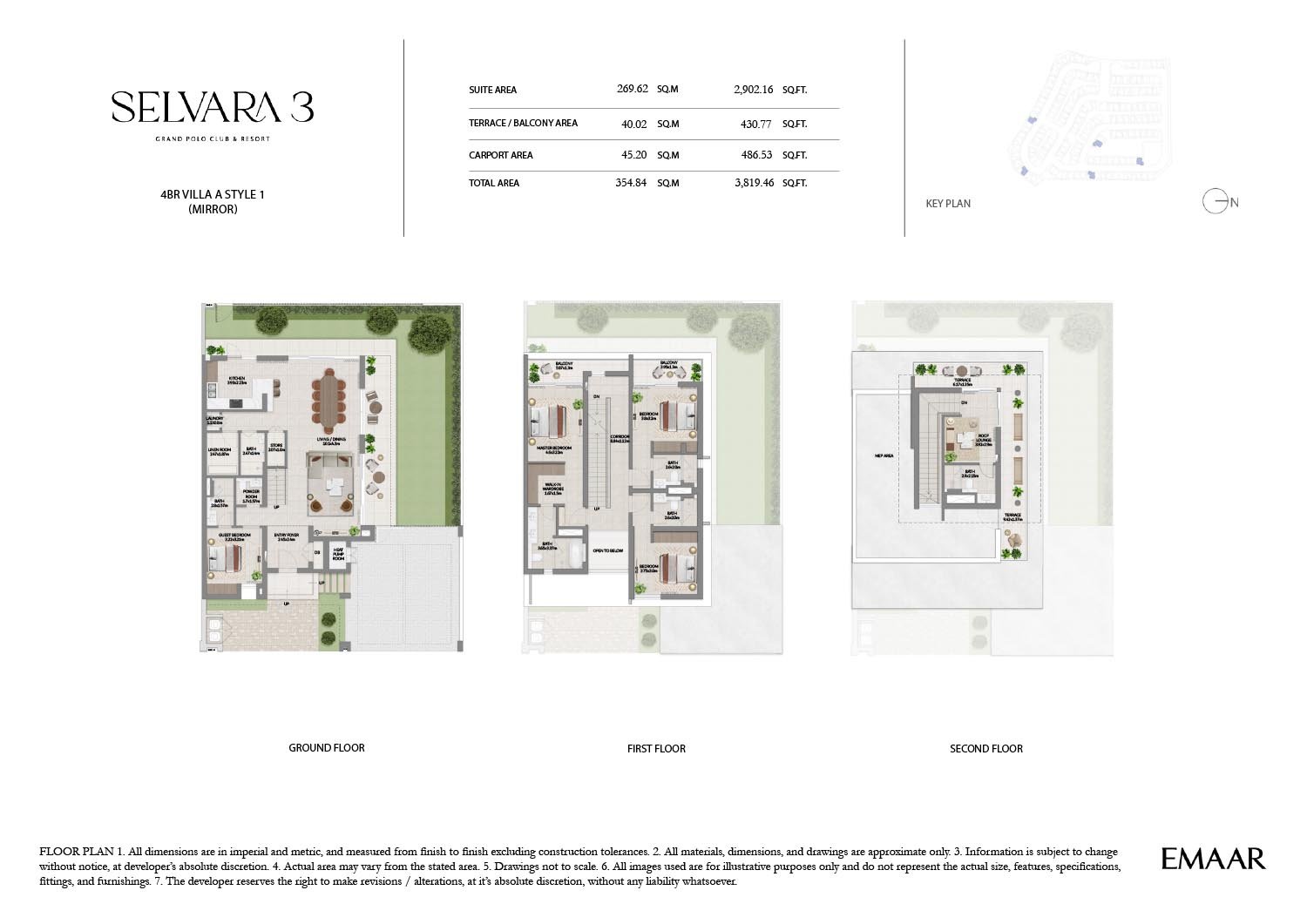4 Bedrooms floor plan