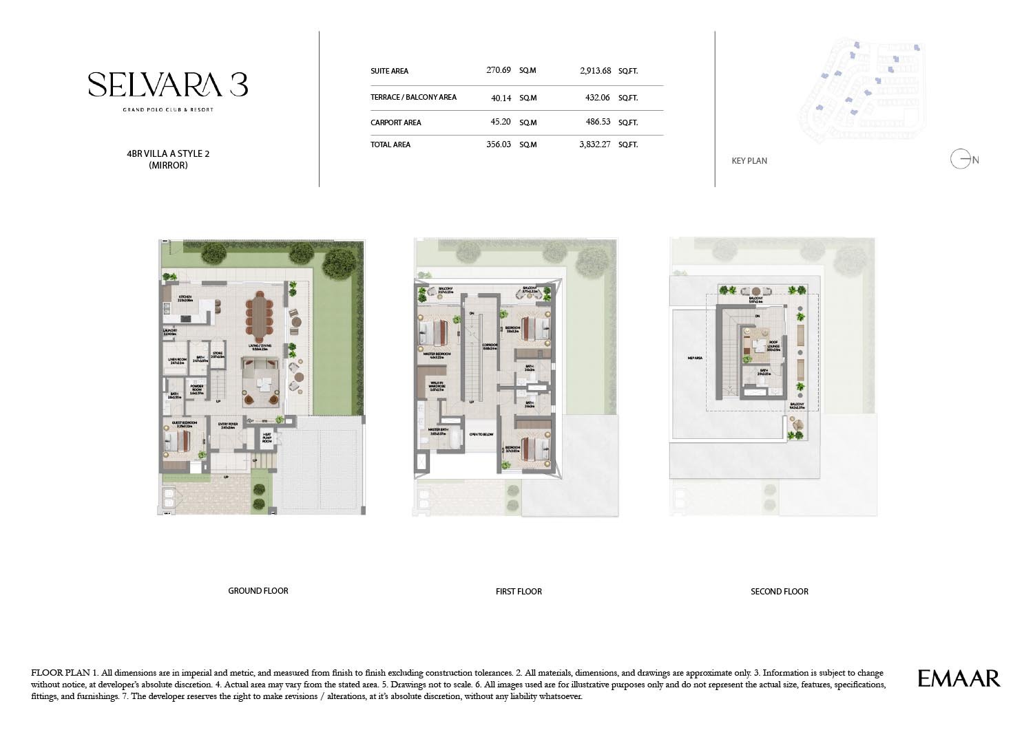 4 Bedrooms floor plan