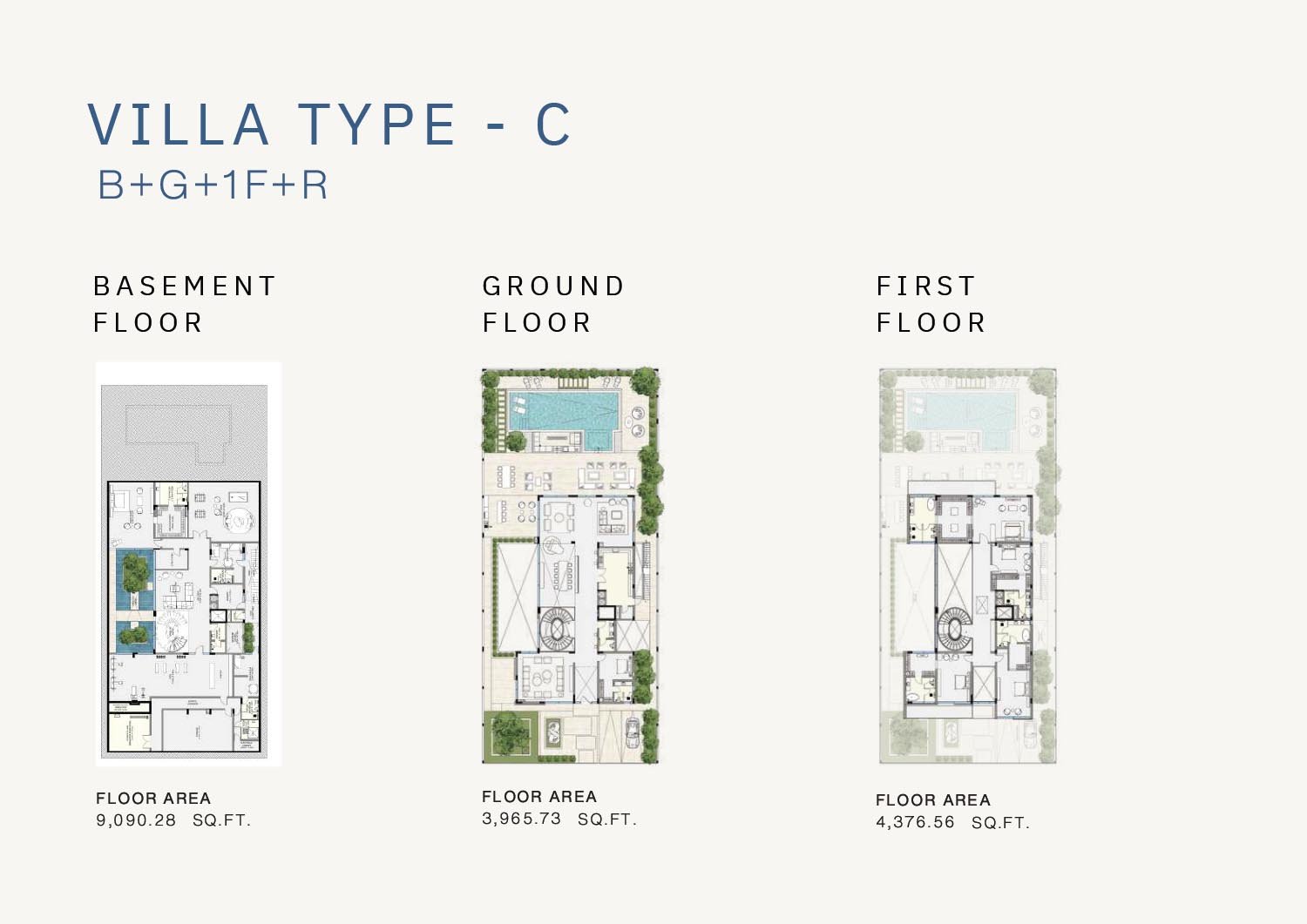 4 Bedroom + Pool floor plan