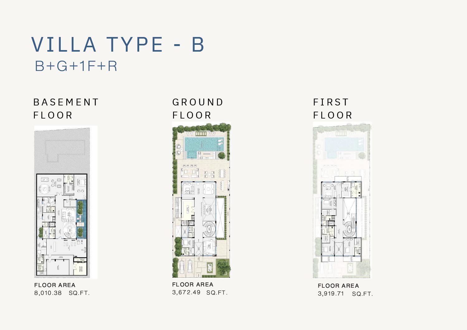 5 Bedrooms + Pool floor plan