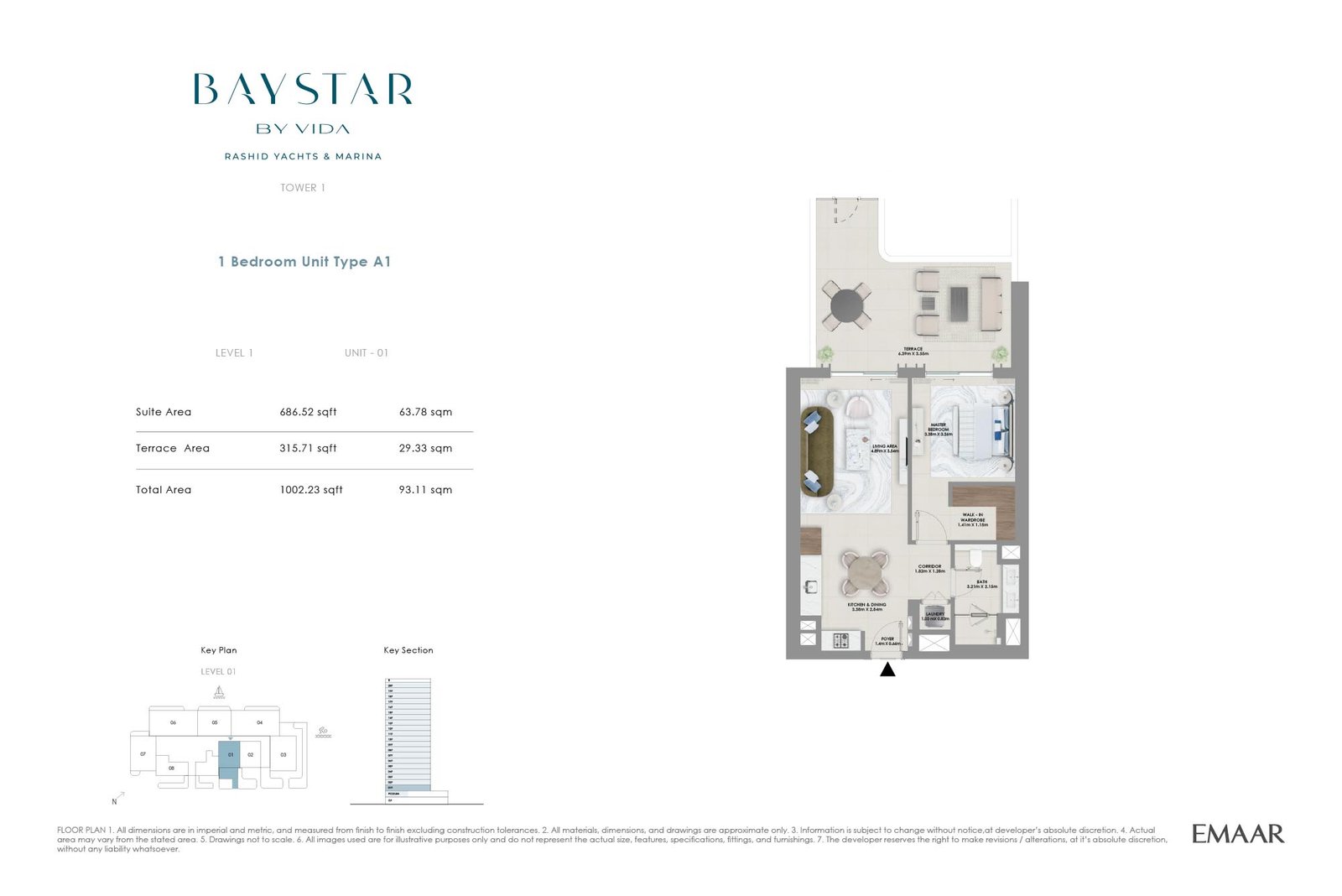 Emaar Baystar by Vida floor plan