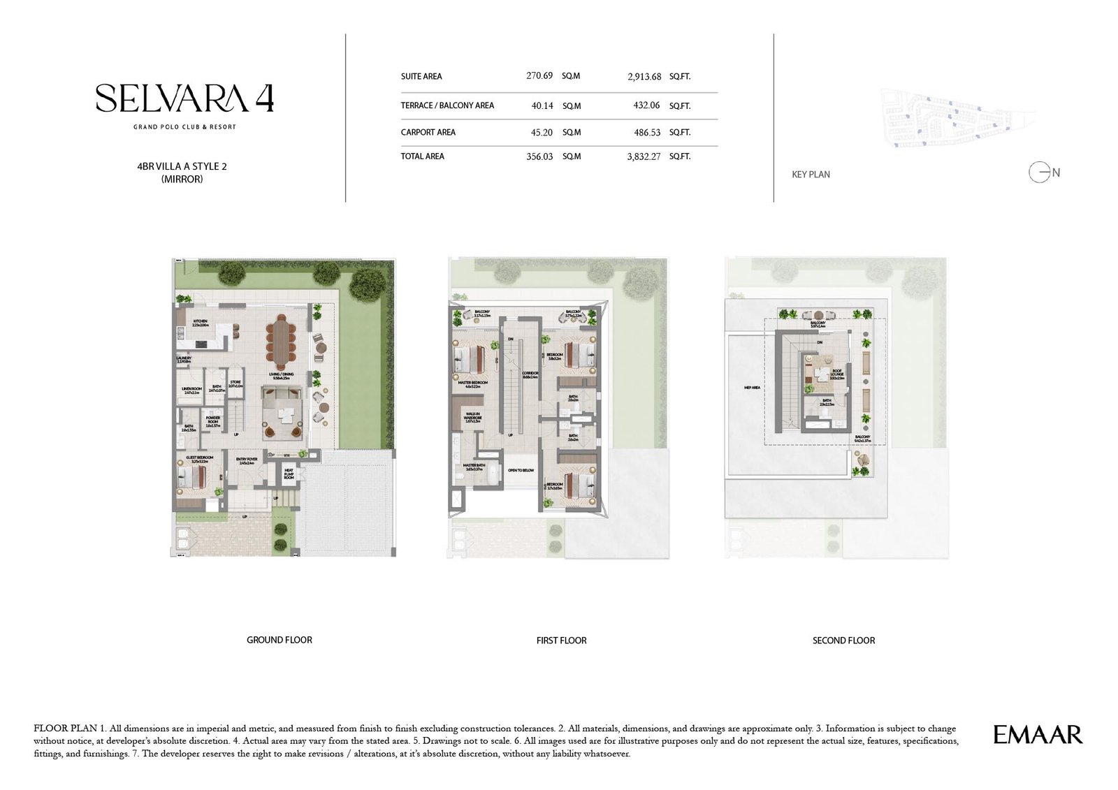 4 Bedrooms floor plan