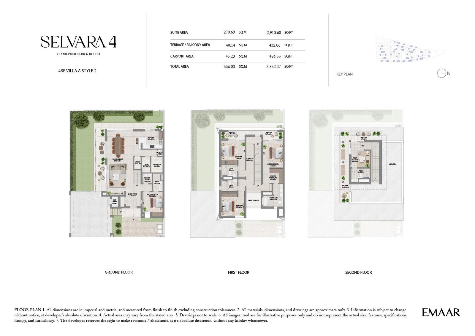 Emaar Selvara 4 at Grand Polo floor plan