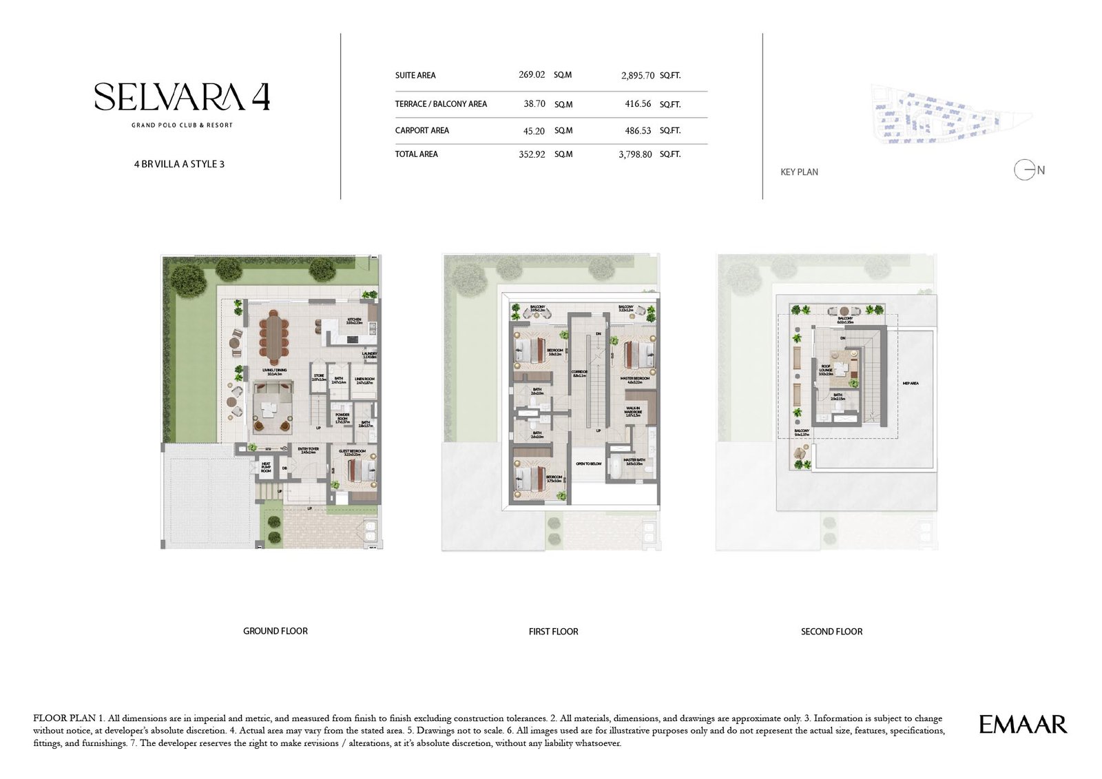 4 Bedrooms floor plan