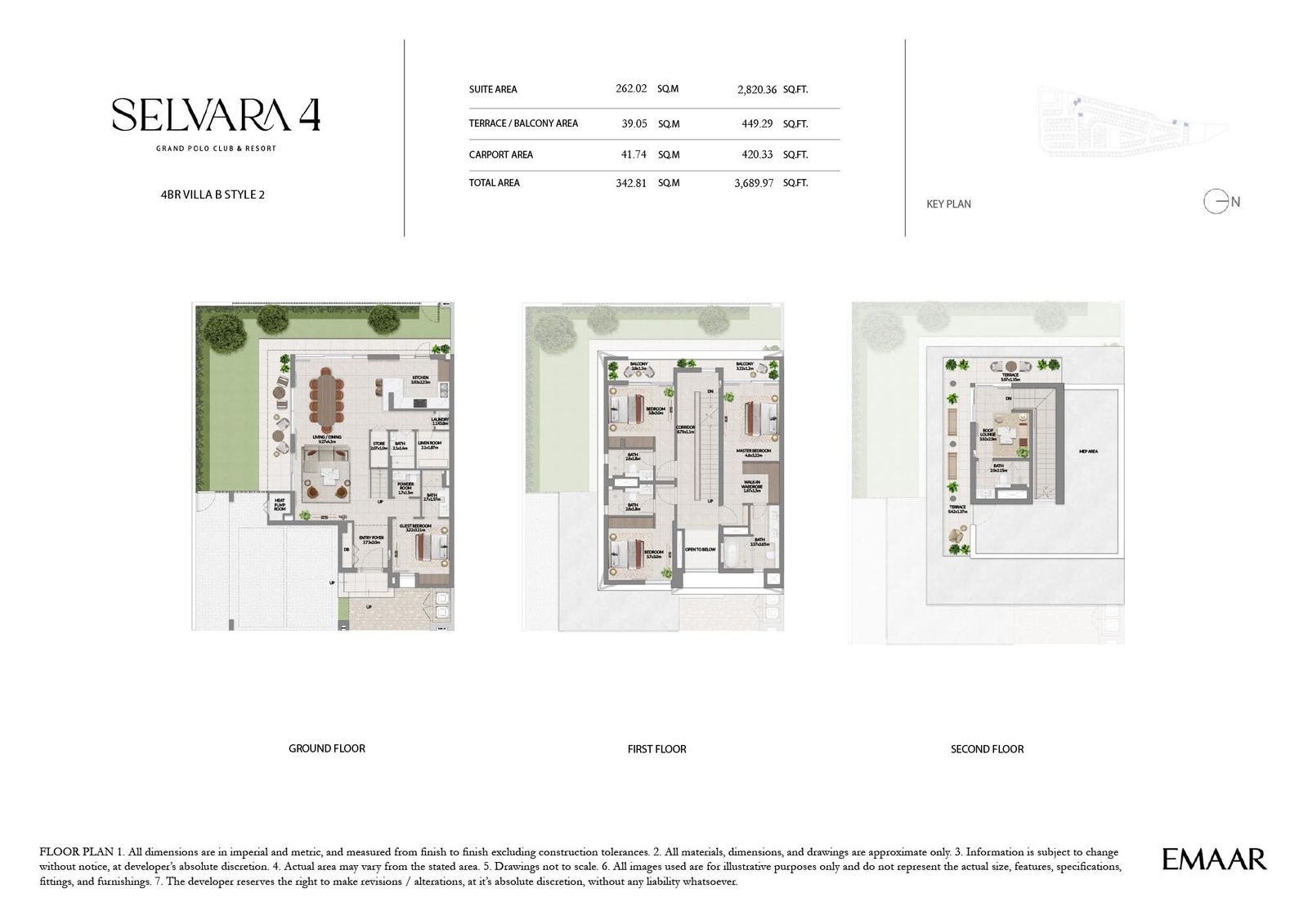 4 Bedrooms floor plan