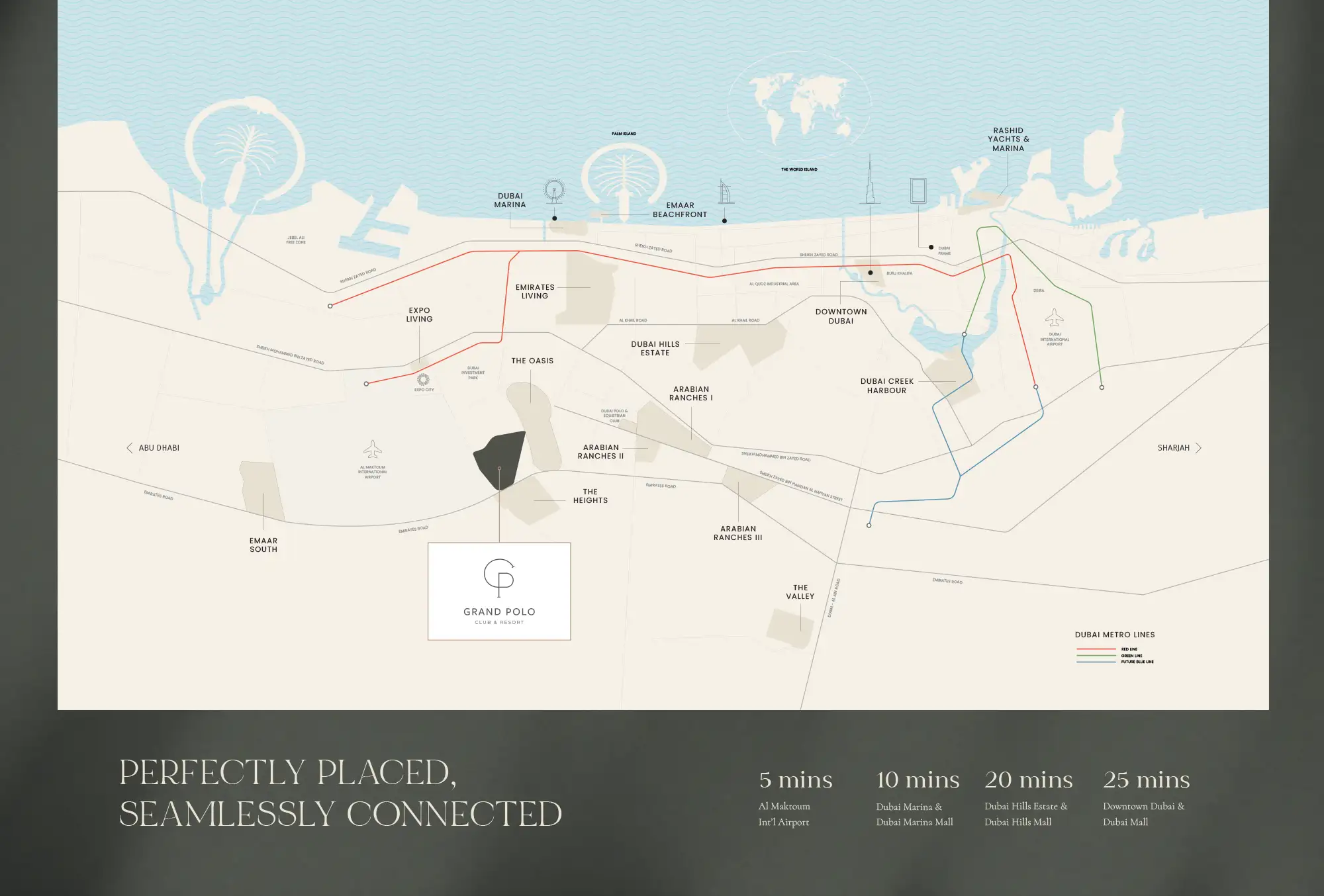 Emaar Selvara 4 at Grand Polo location map