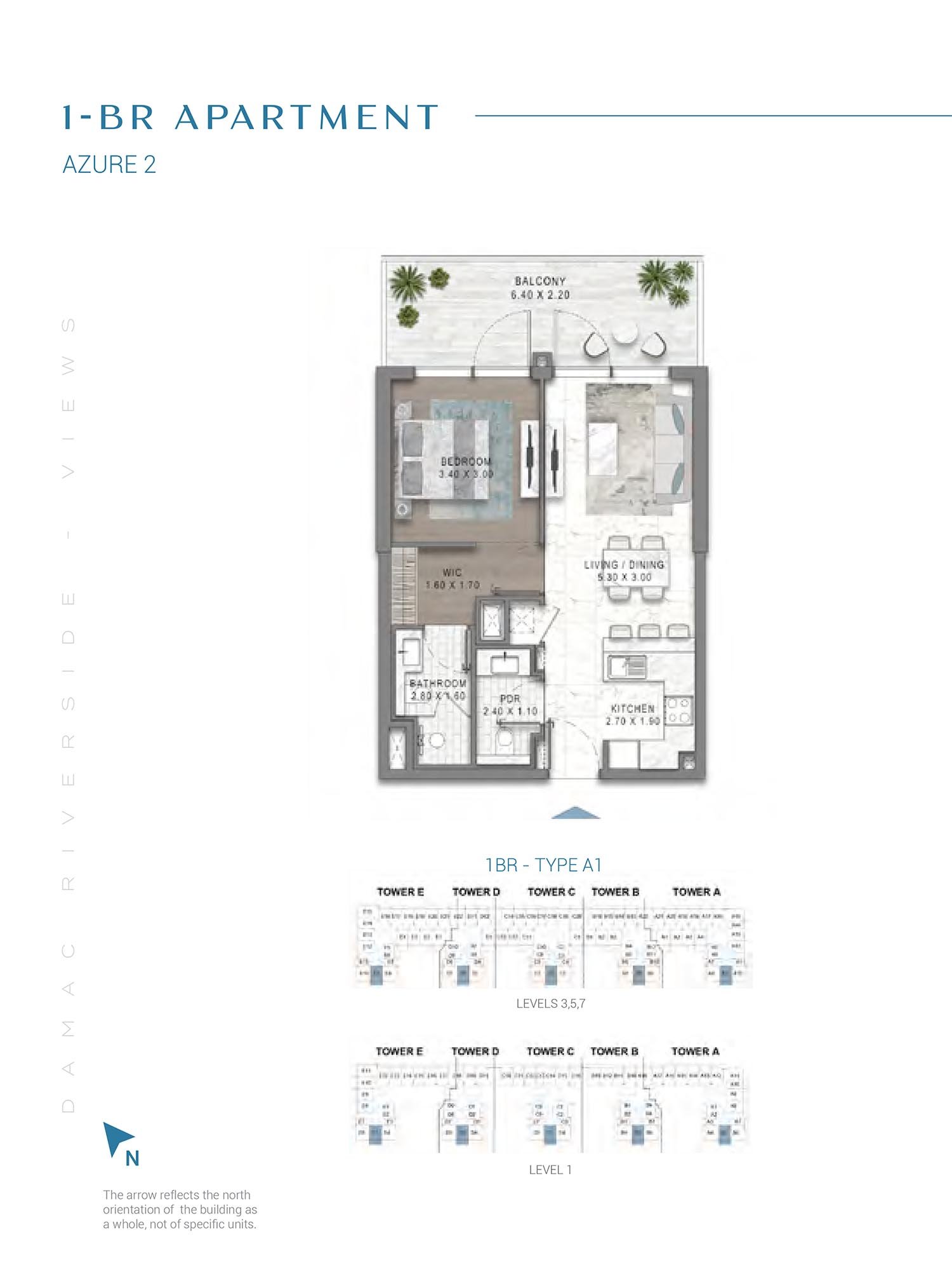 1 Bedroom floor plan