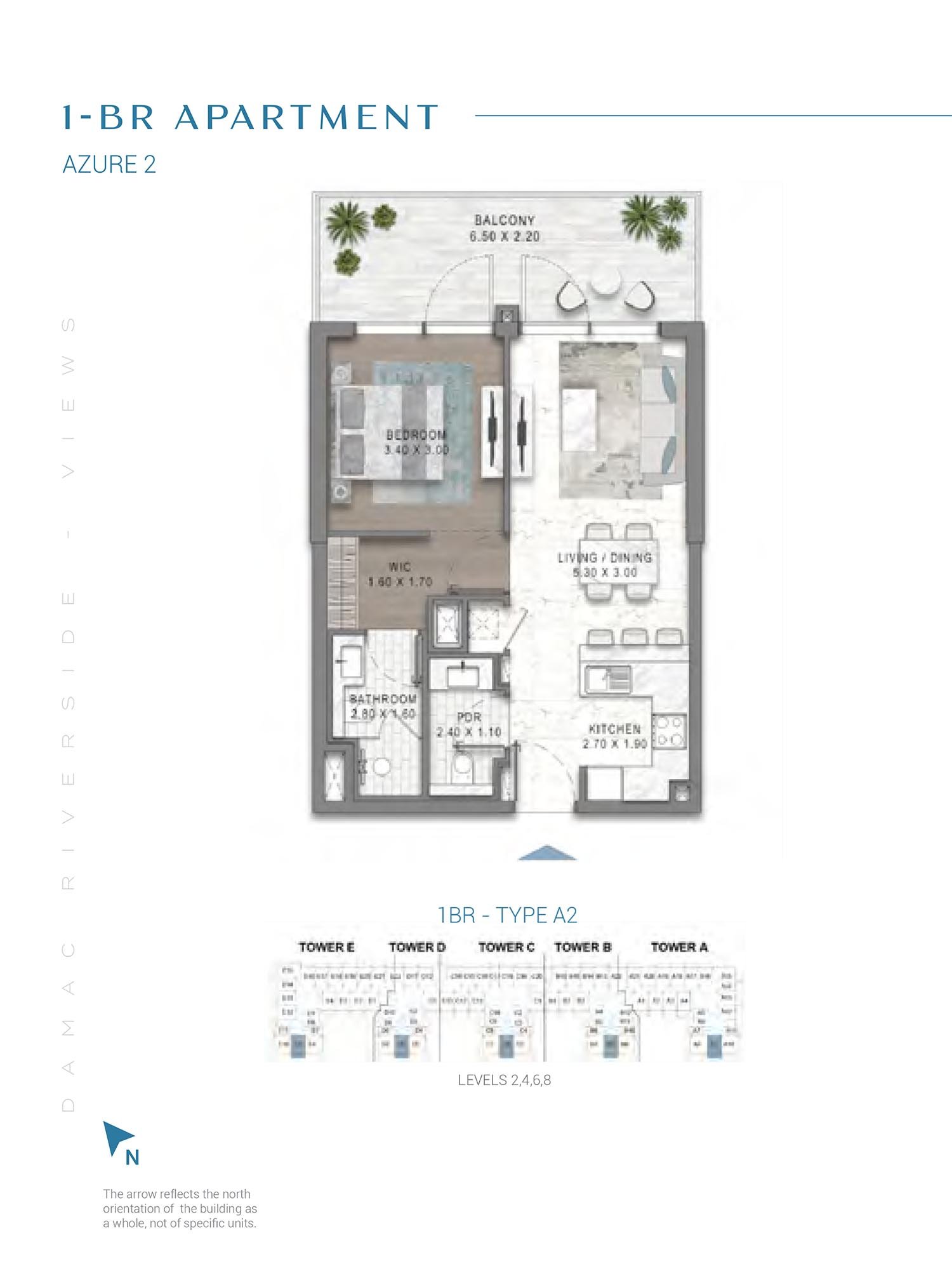 1 Bedroom floor plan