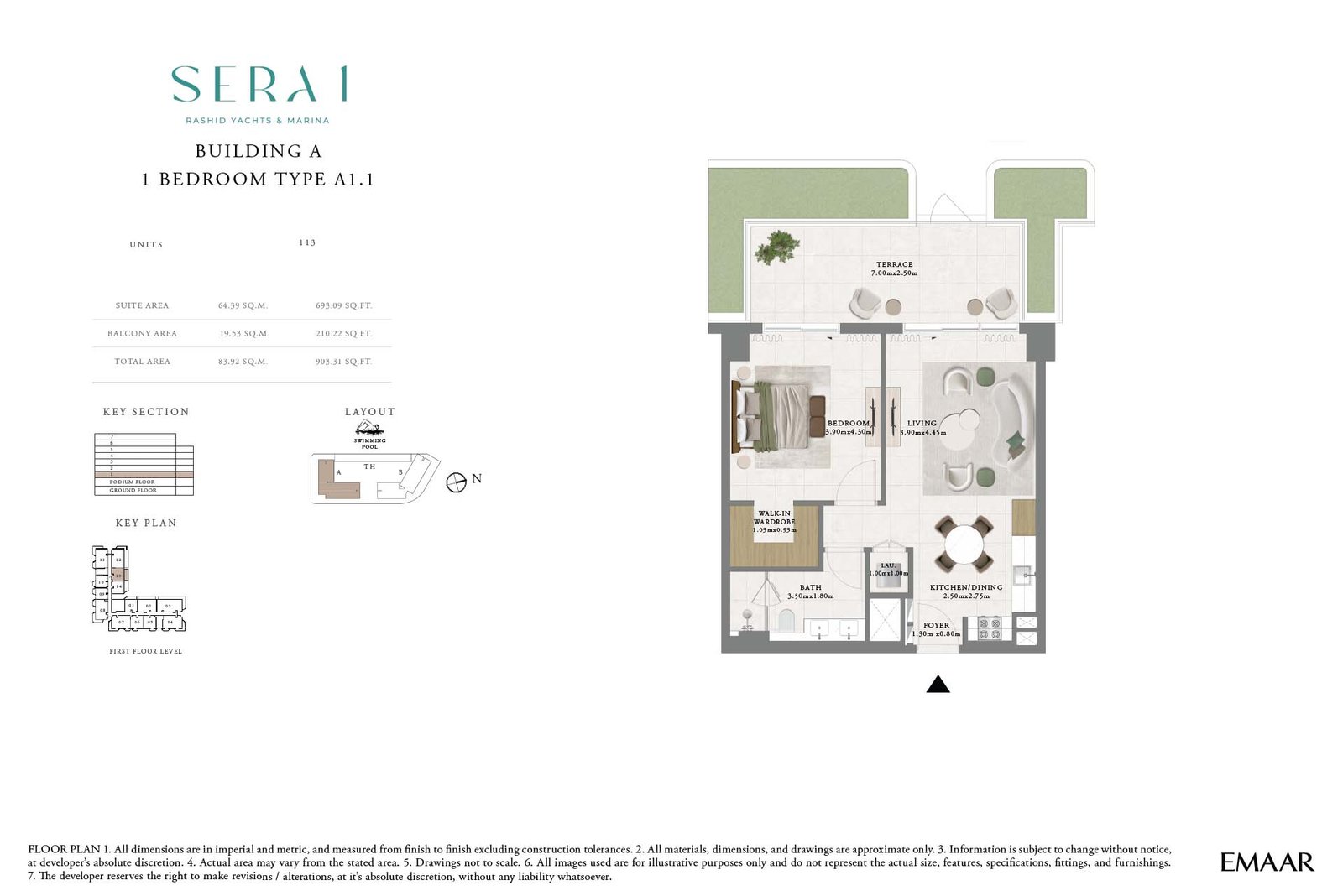SERA at Rashid Yachts and Marina floor plan