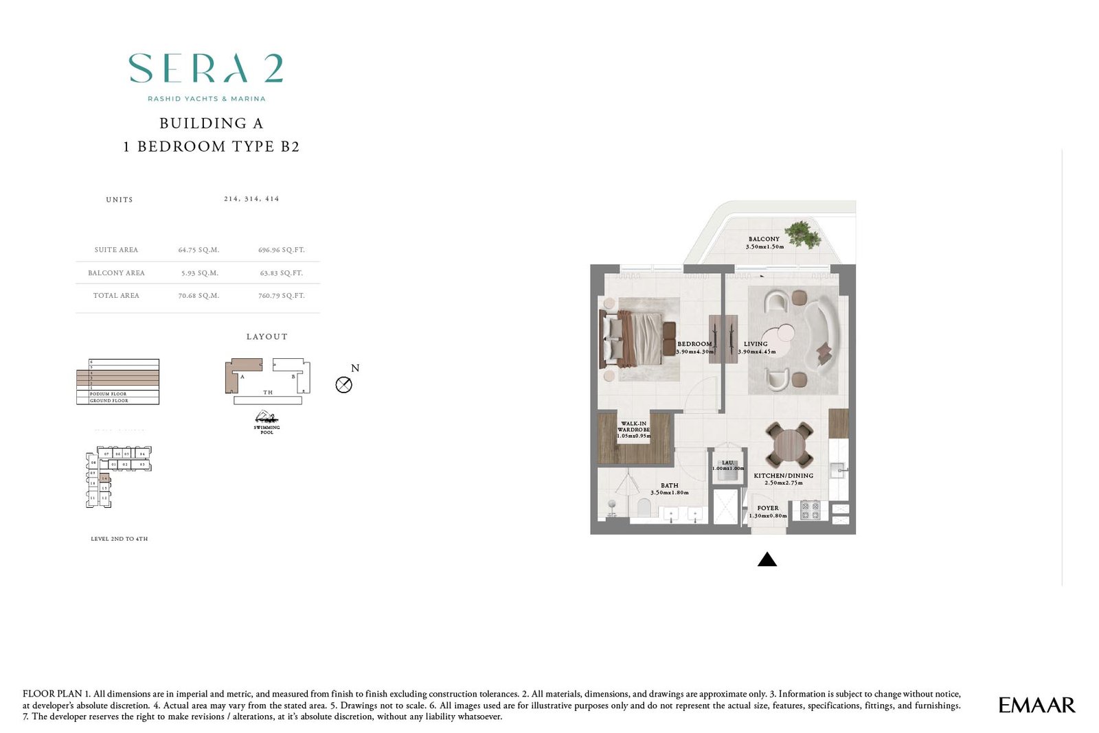 SERA 2 at Rashid Yachts and Marina floor plan