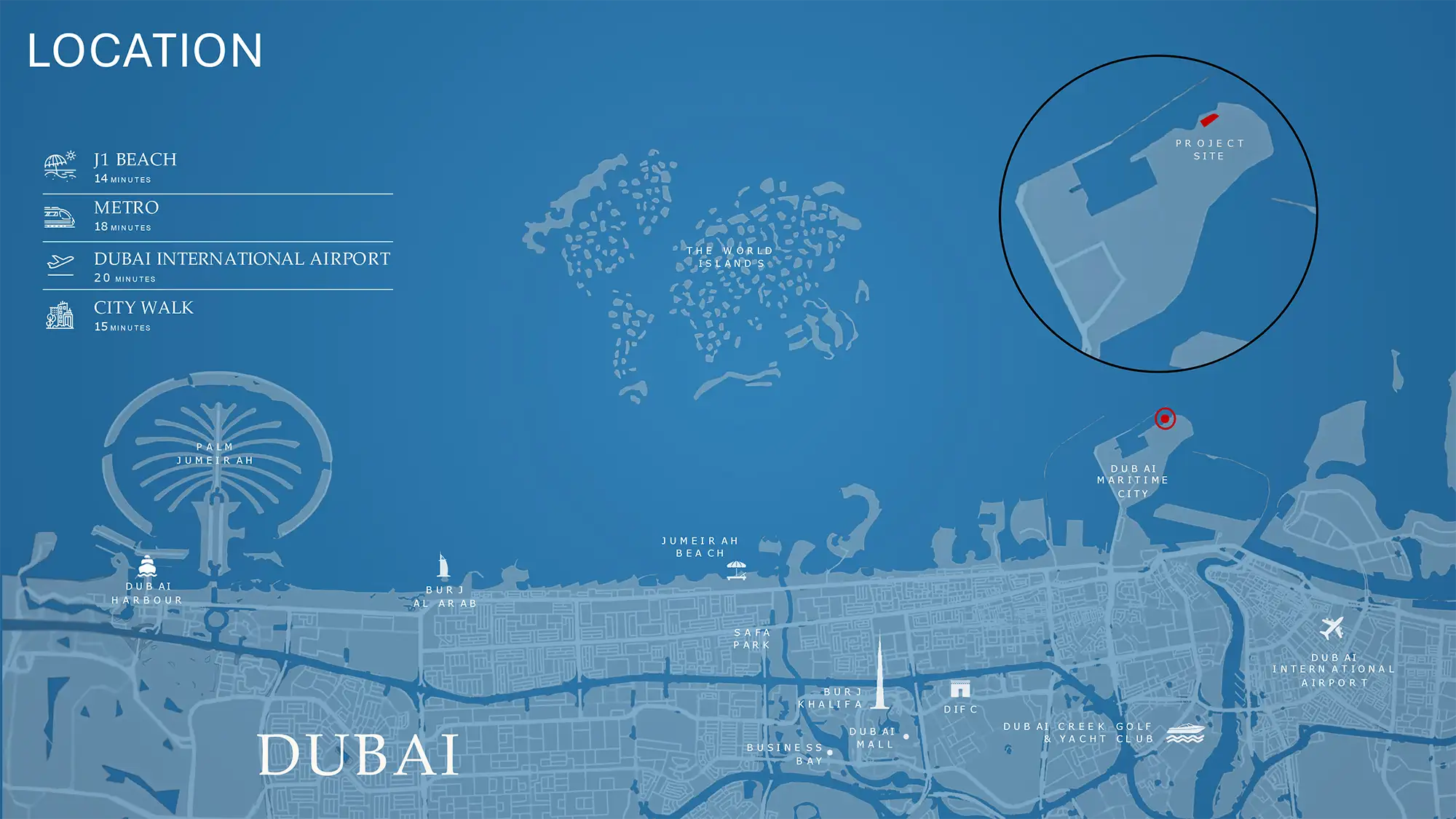 Damac Chelsea Residences 2 location map