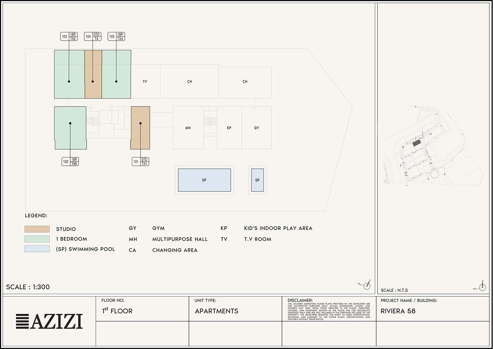 Azizi Riviera 58 floor plan