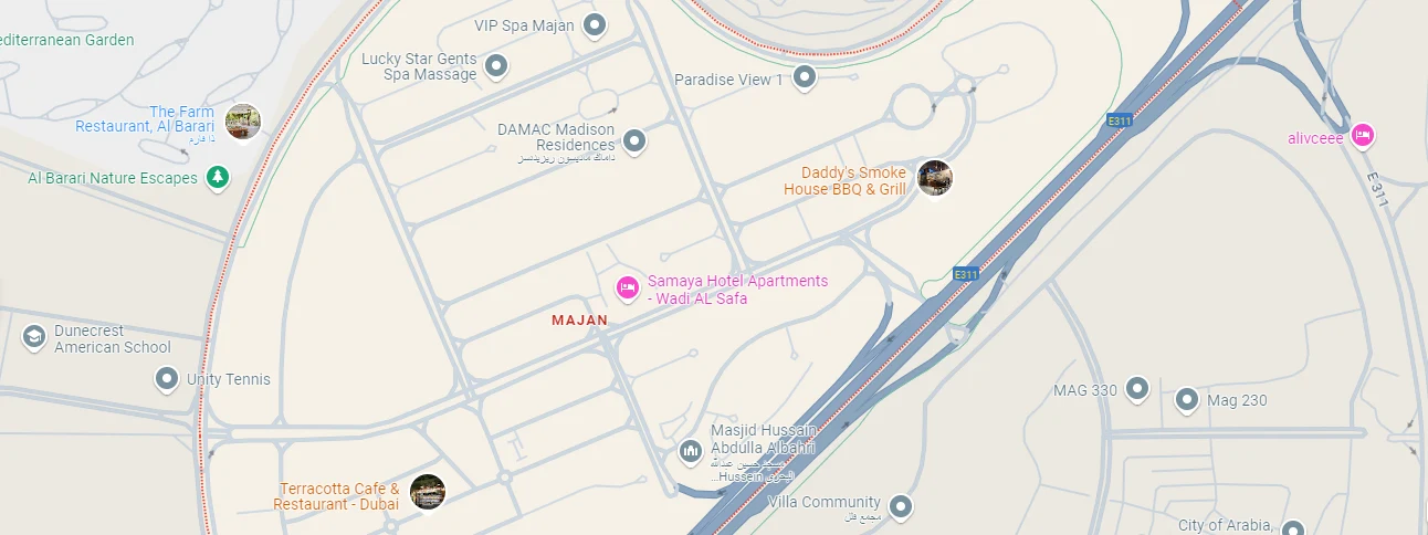 Forest City Tower 2 at Majan location map