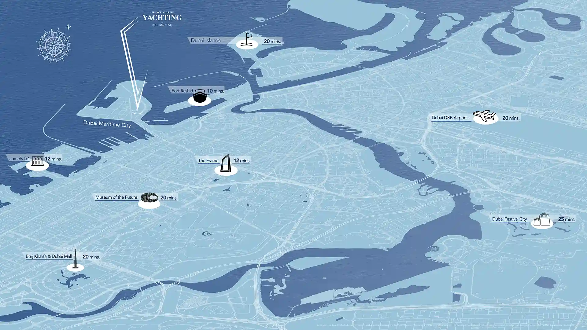 Franck Muller Yachting location map