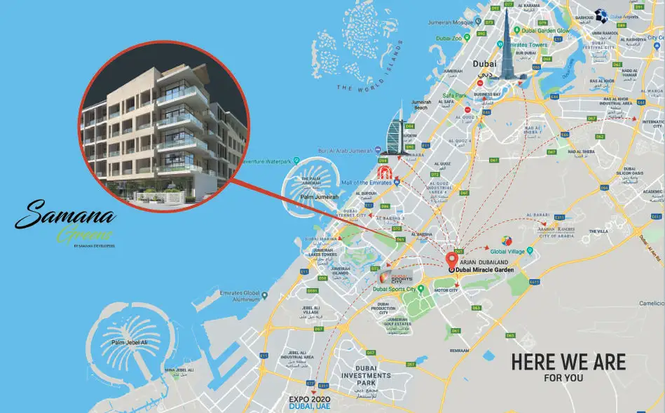 Samana Greens location map