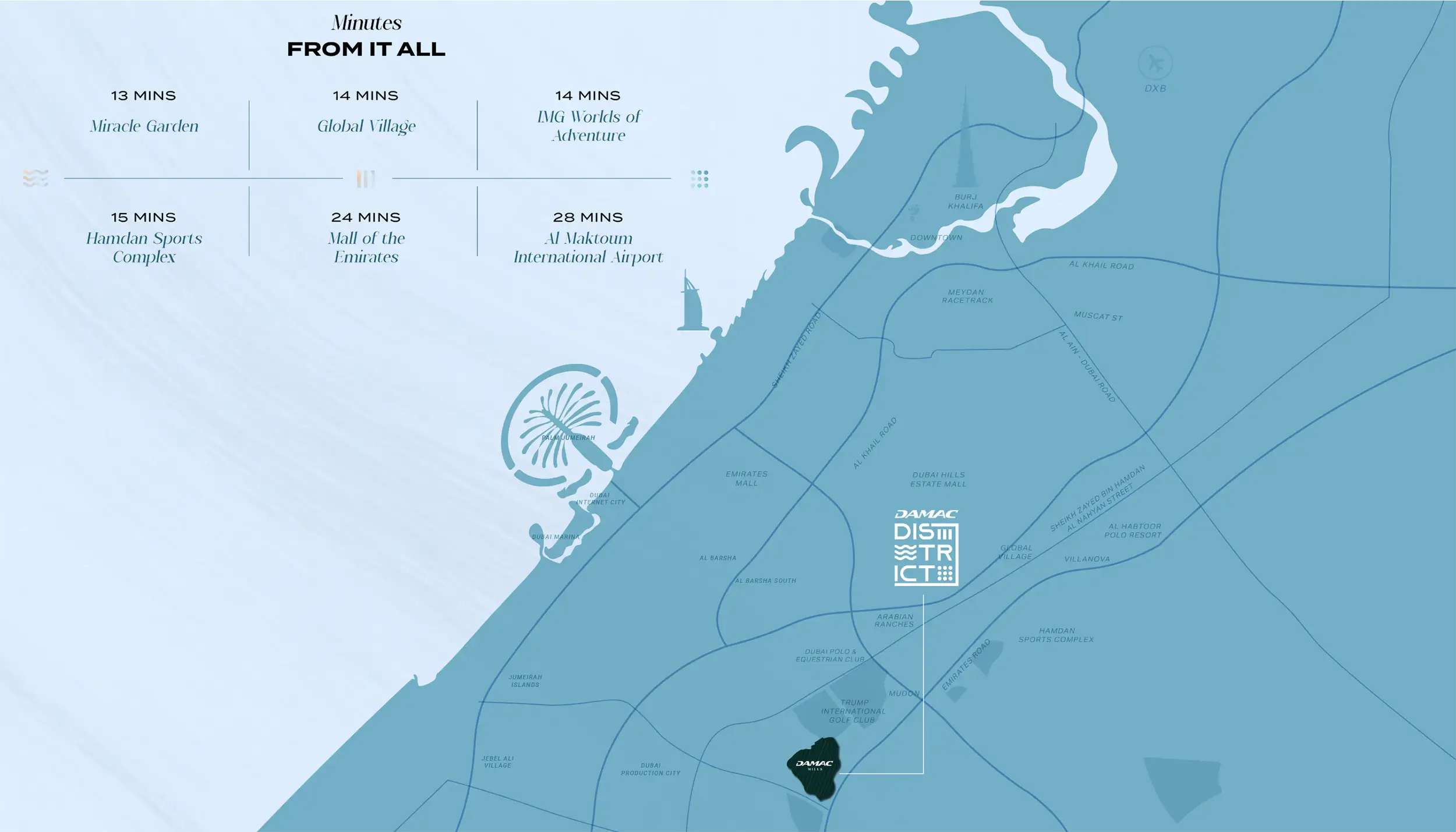 Damac District location map