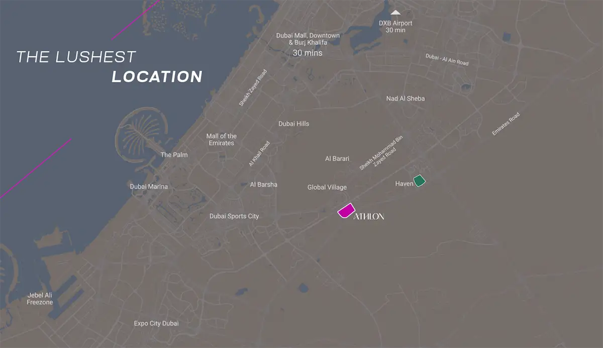 Rise by Athlon 2 location map