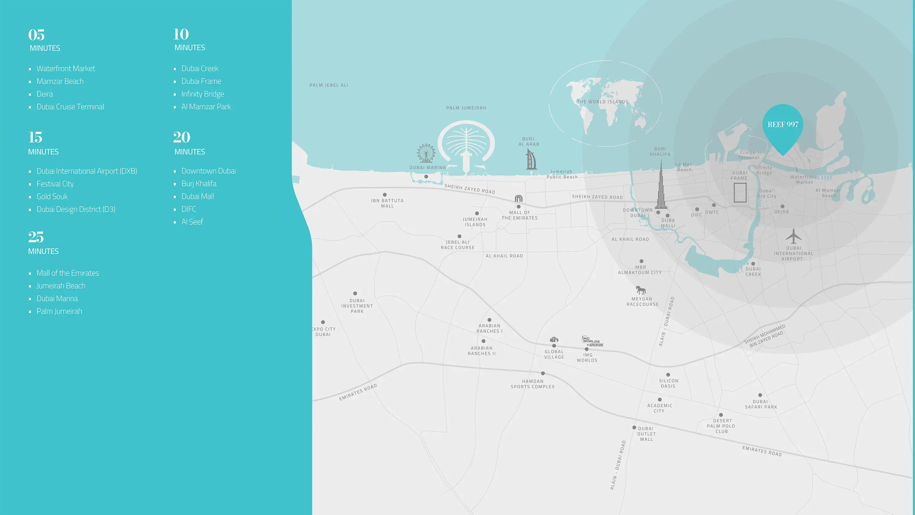 Reef 997 Residences at Dubai Islands location map