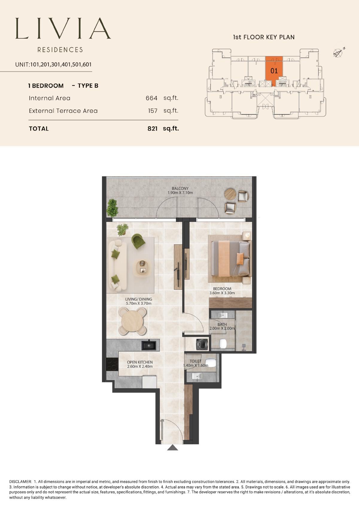 Livia Residences at Dubai South floor plan