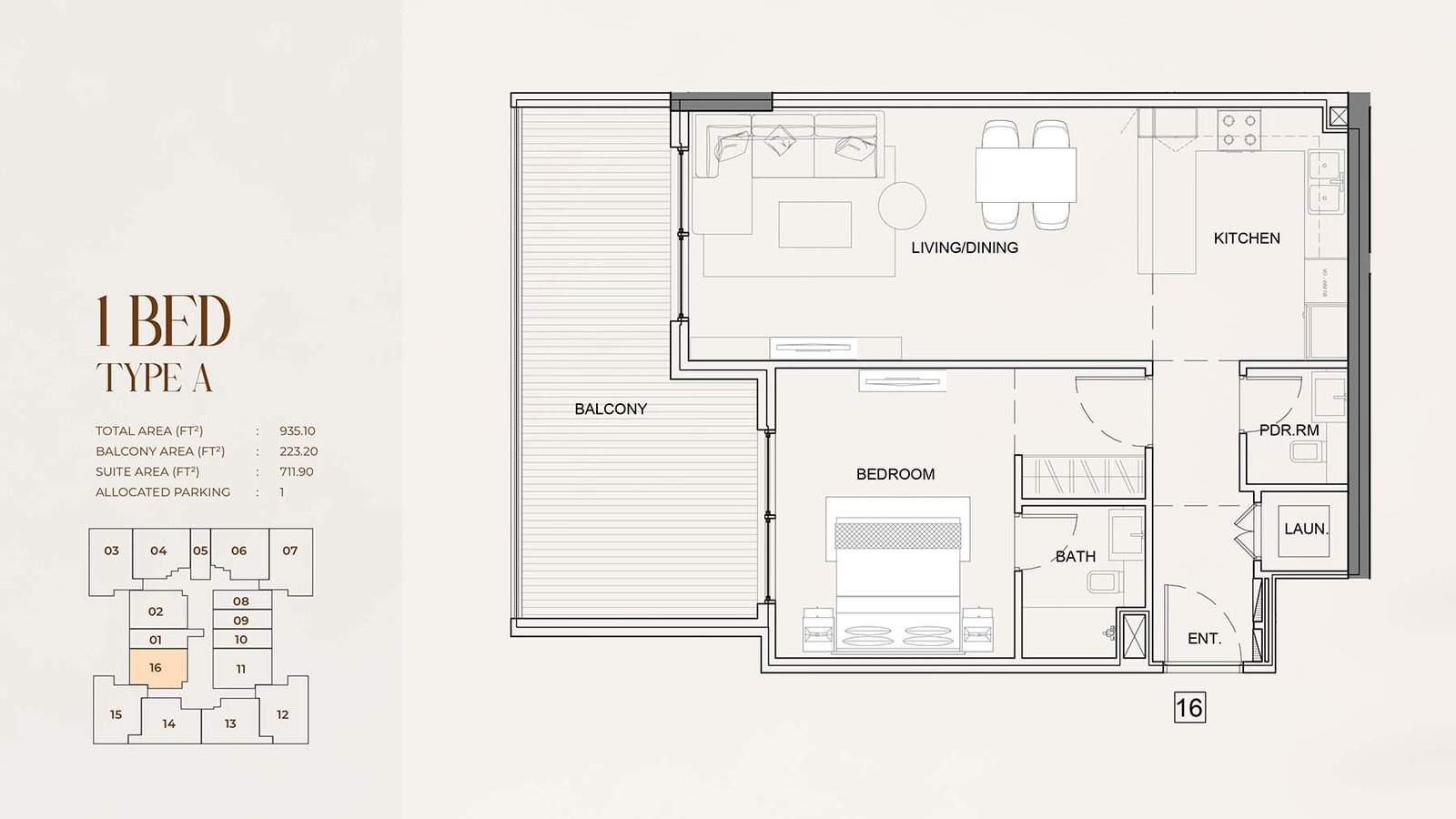 Myra Residences at Dubai South floor plan