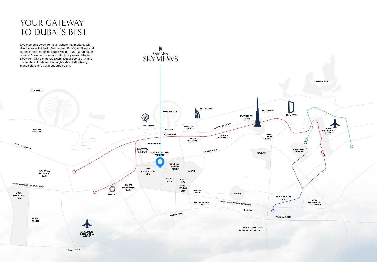 Samana Sky Views location map