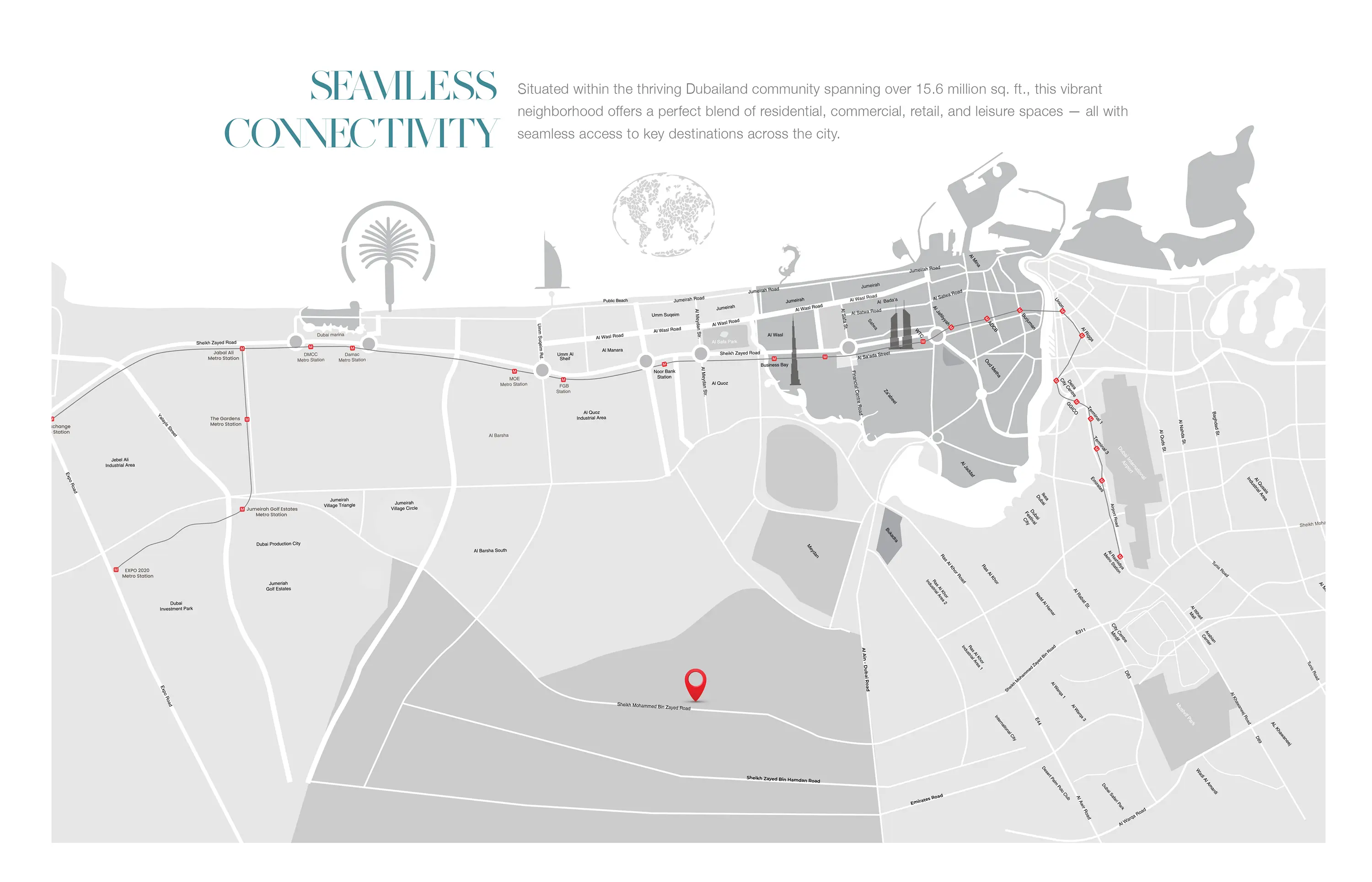 Samana Barari Heights location map
