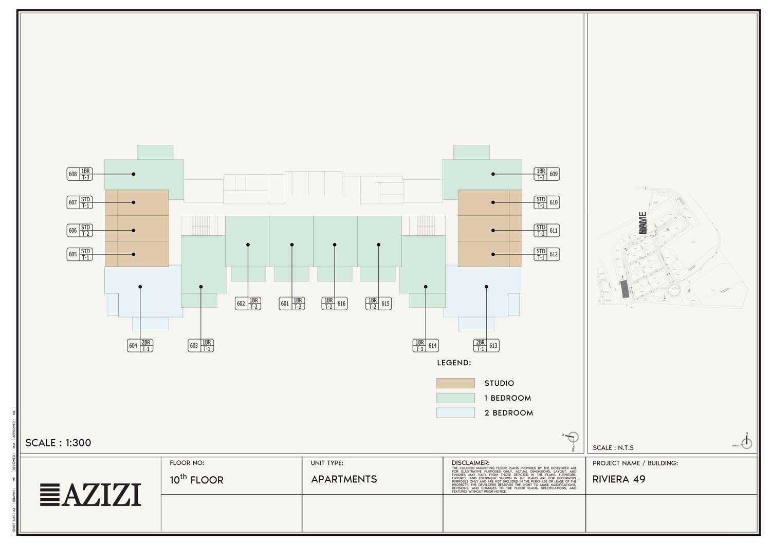 Azizi Riviera 49 floor plan