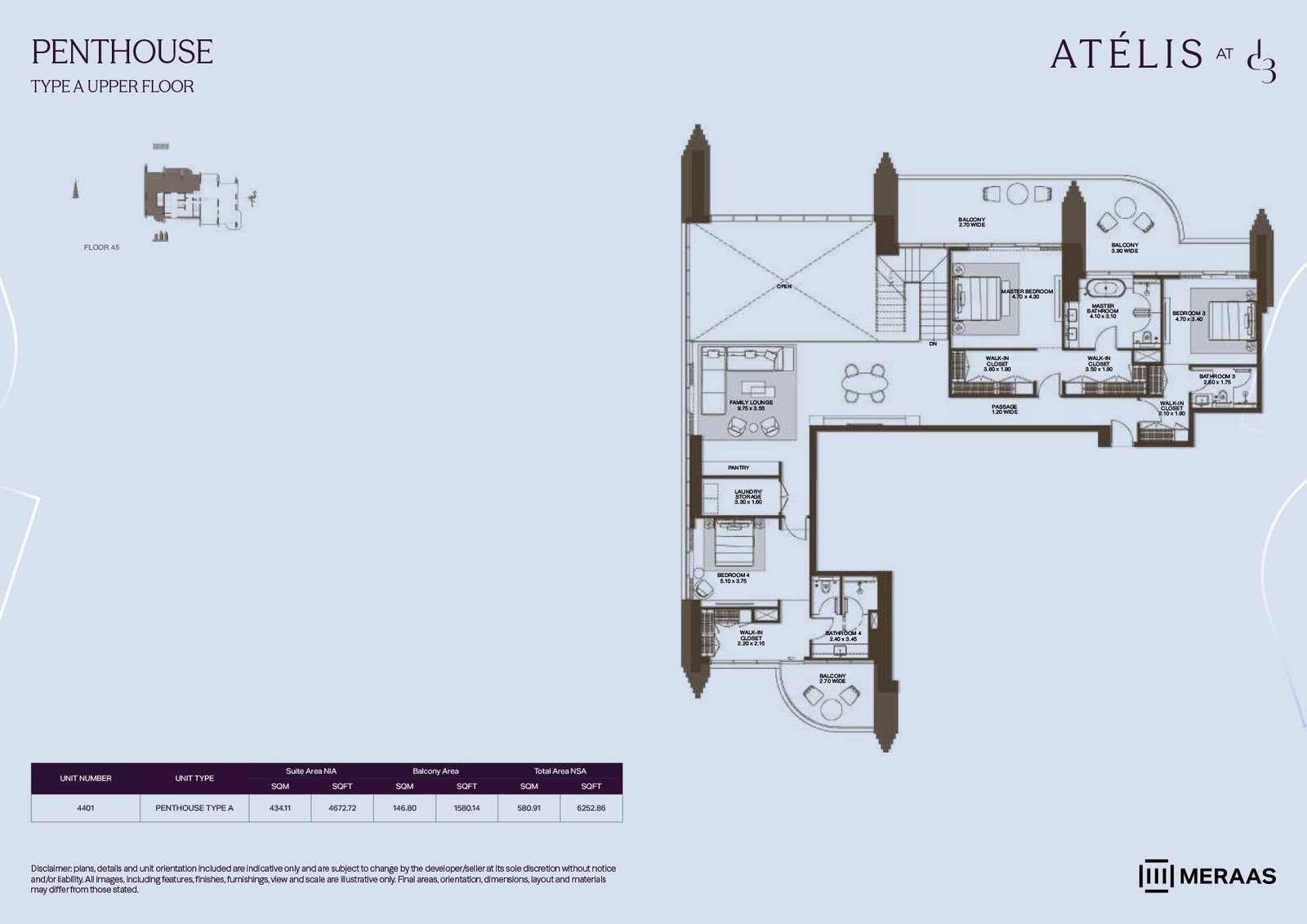 5 Bedrooms + Maid floor plan