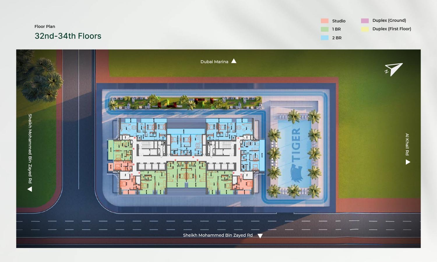 Sky Gate Tower at JVT Typical Floor Plan 32nd-34th Floors floor plan