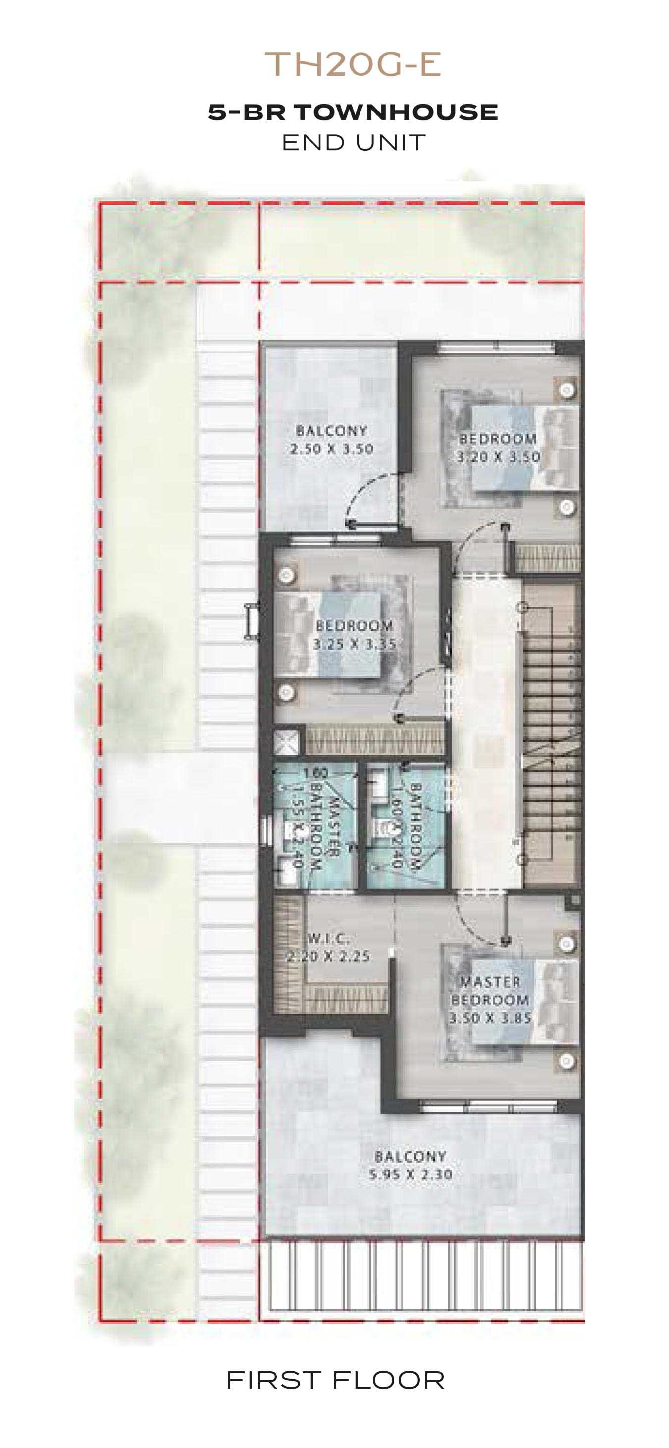 5 Bedrooms + Maid floor plan