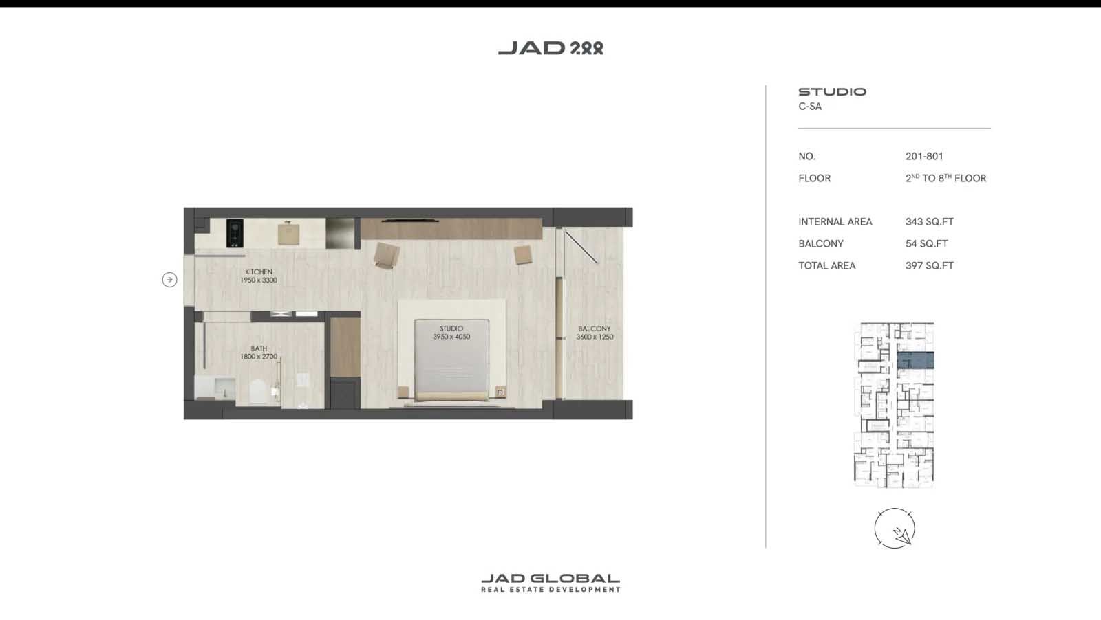 Studio floor plan