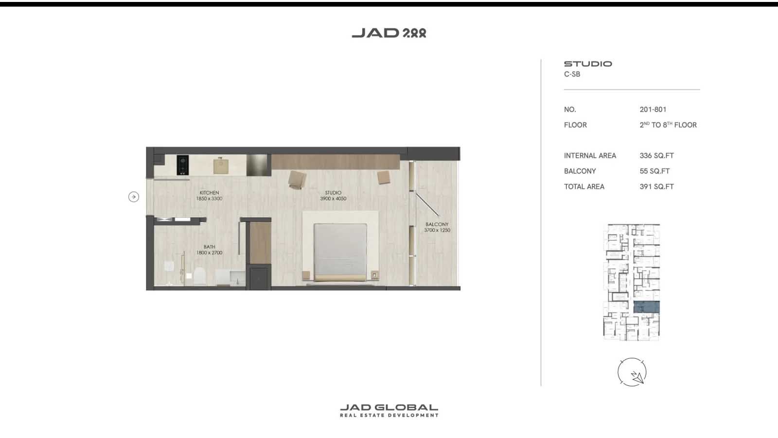 Studio floor plan