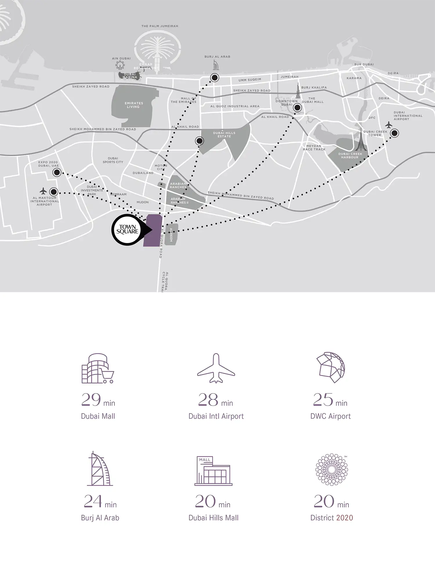 Rosewell at Town Square location map
