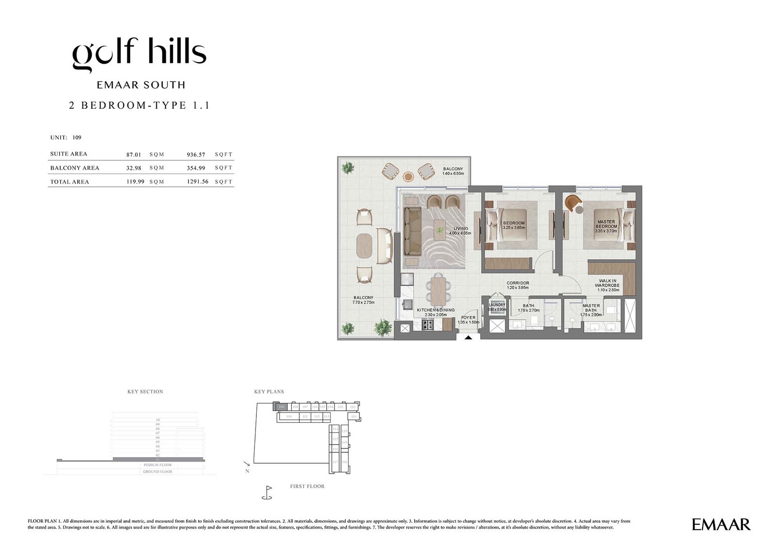 Golf Hills at Emaar South floor plan