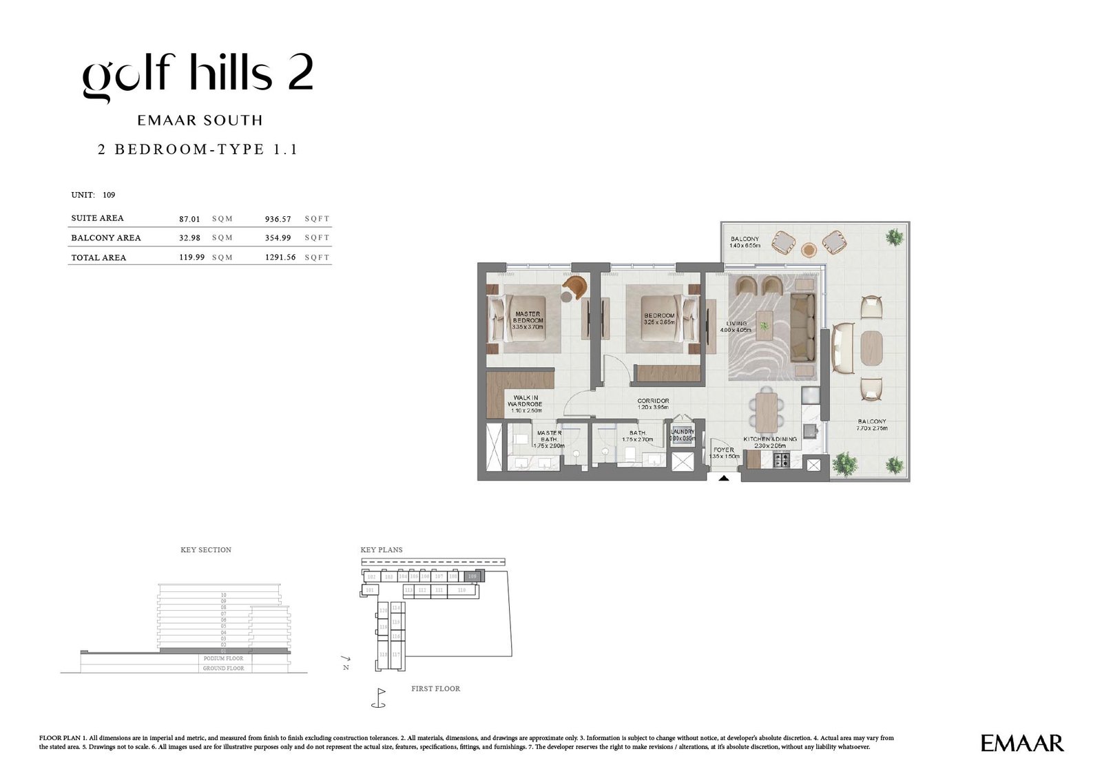 Golf Hills 2 at Emaar South floor plan
