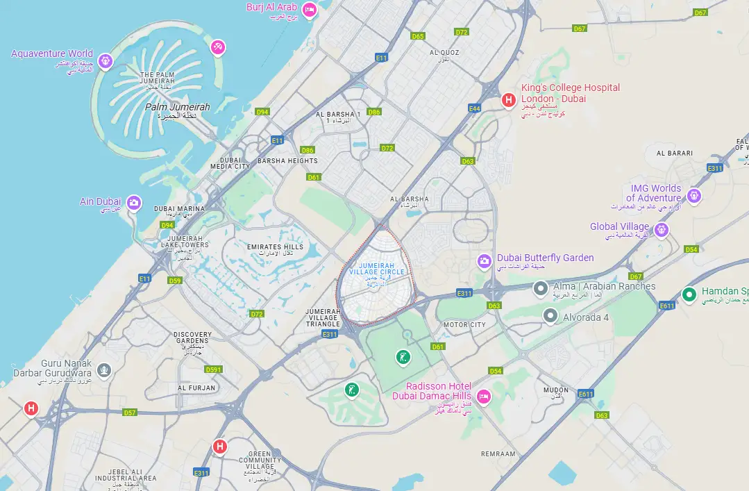 J Haus Residences at JVC location map